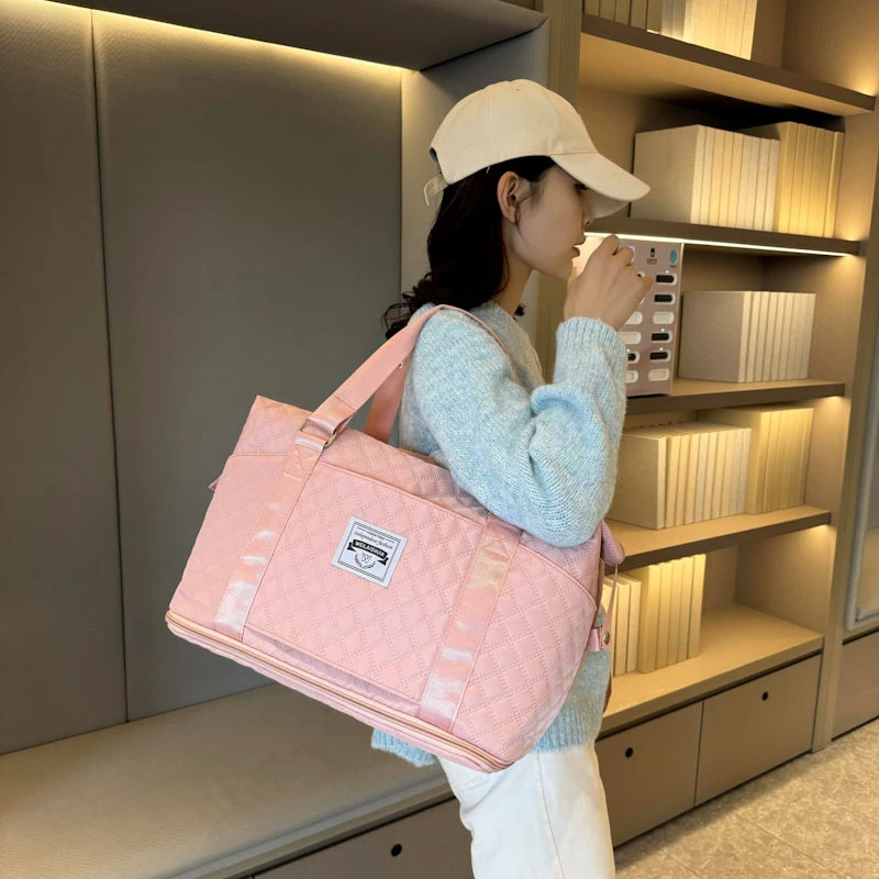 大容量短途出游双肩健身背包旅行包女短期行李手提袋轻便携登机包