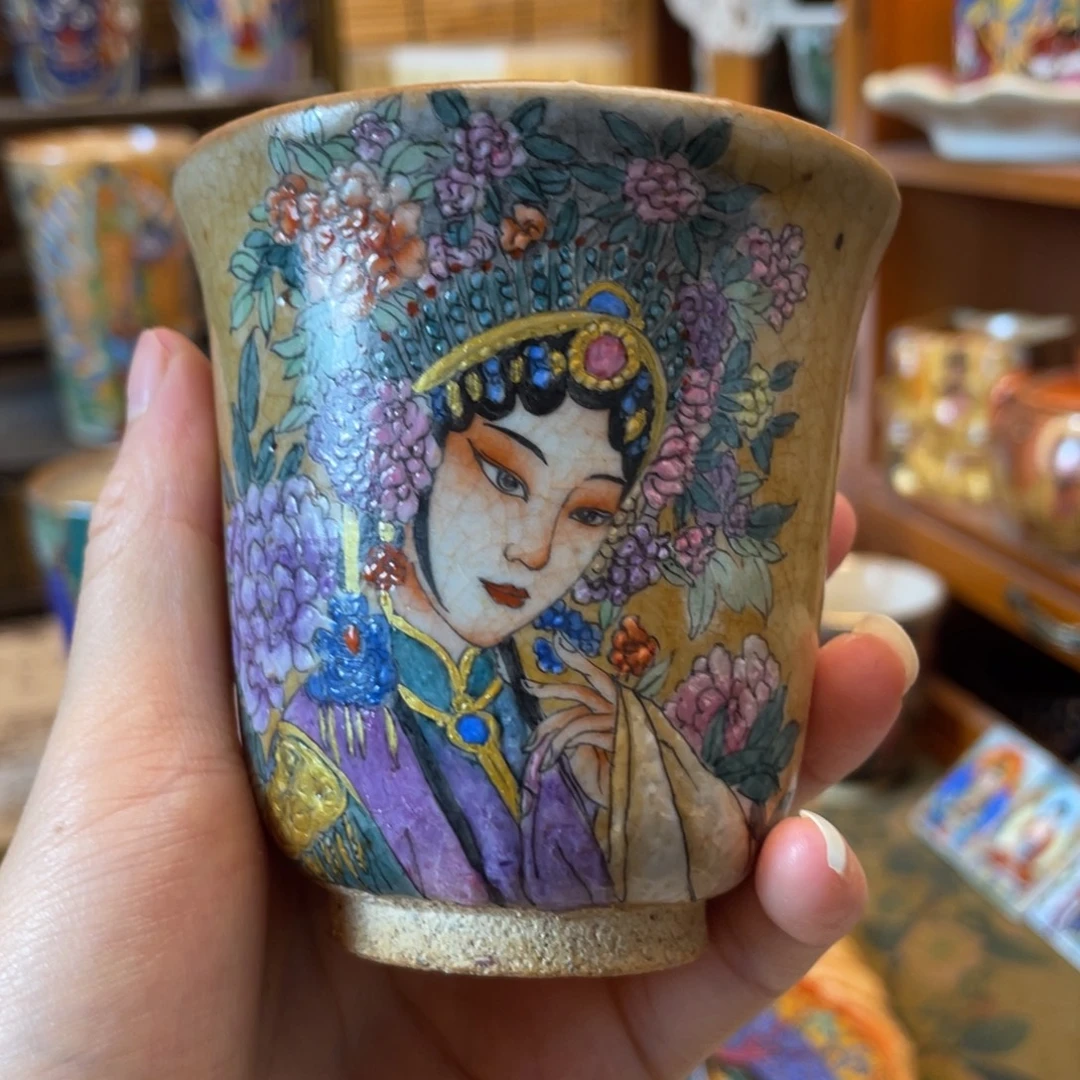 花旦匣钵志野杯杯