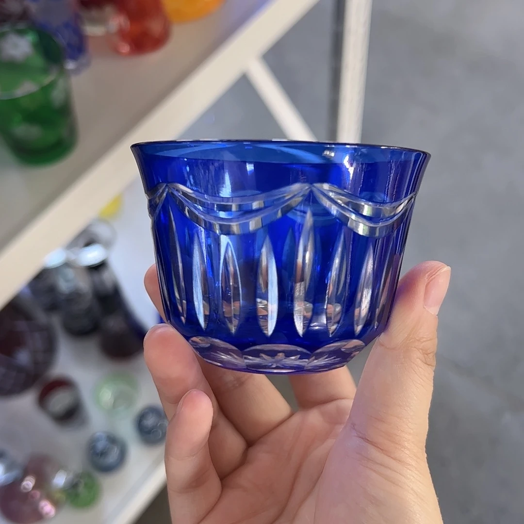 水晶玻璃高脚款微瑕一个