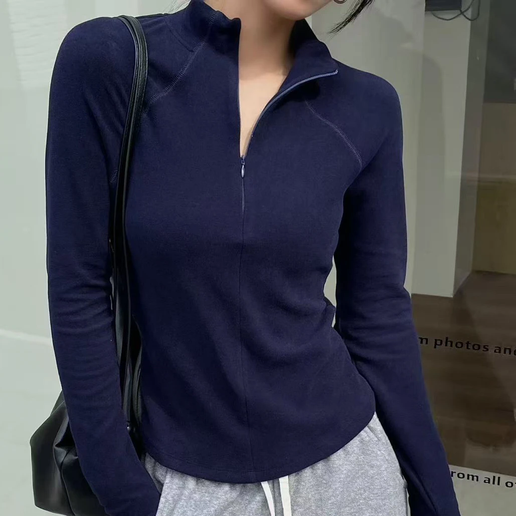 1011长袖打底衫拉链款