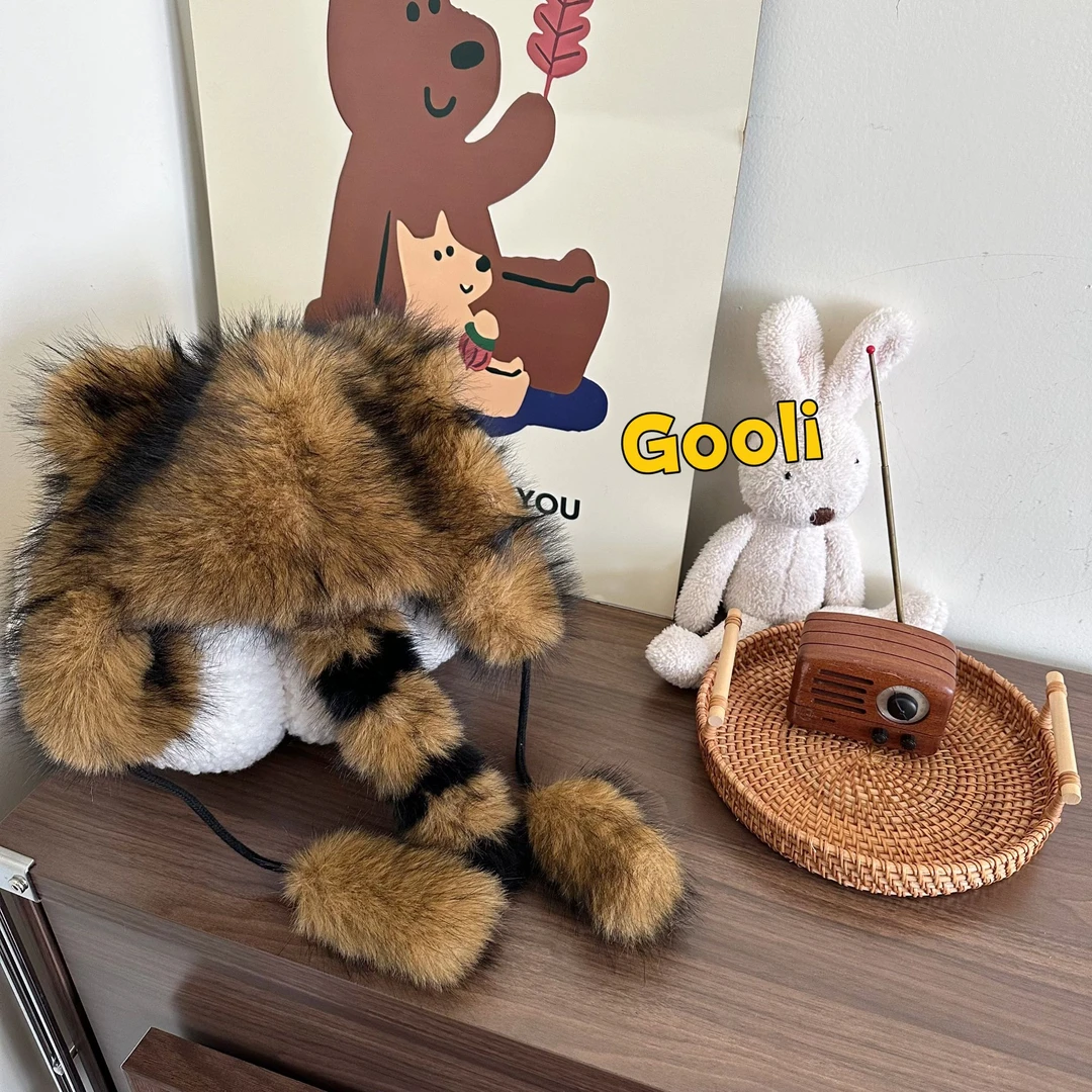 【古里现货】2024冬季新款儿童线帽时尚圣诞过年款12167