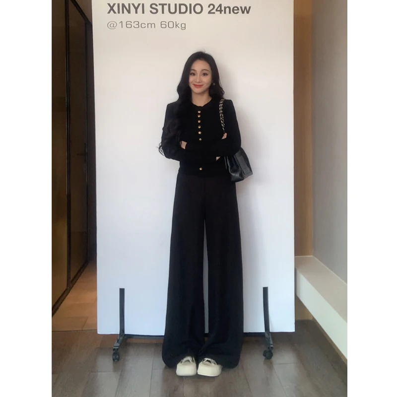 XINYI【香榭日记】秋季长袖T恤+西装休闲裤X624Y15296/X624K15428