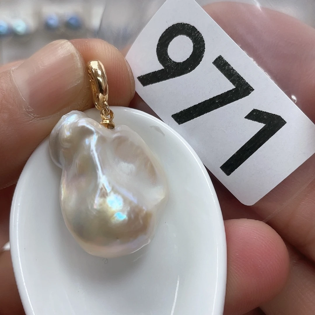 淡水珍珠颈饰银S925镶嵌