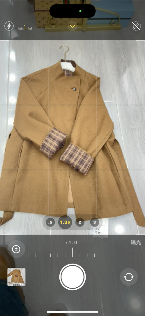 格纹毛呢大衣女中长春季新款时尚宽松气质外套