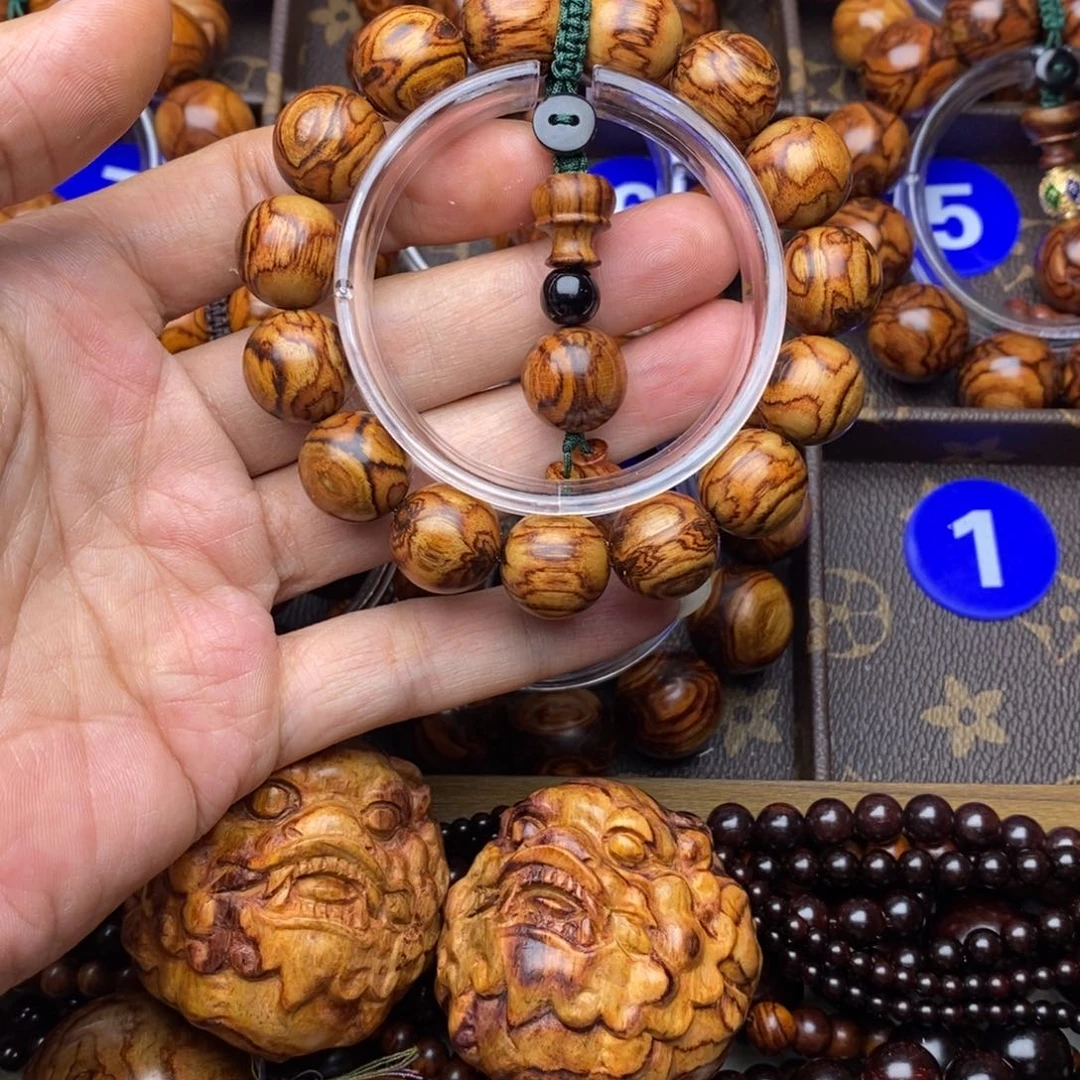 心***闲手串/手链黄花梨/降香黄檀1.5鬼脸