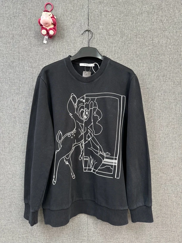 95新 Givenchy/纪梵希 L码/小鹿长袖/r365