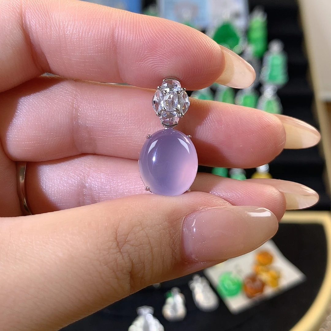 玛瑙/玉髓银S925镶嵌颈饰