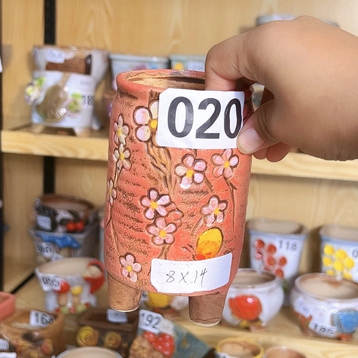 陶瓷多肉花盆满15包邮