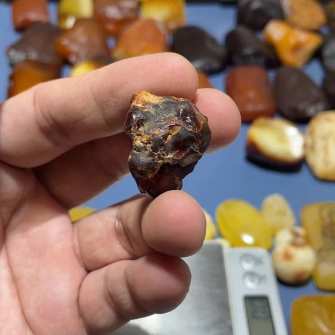 麻***蟀定制蜜蜡未镶嵌波罗的海琥珀蜜蜡