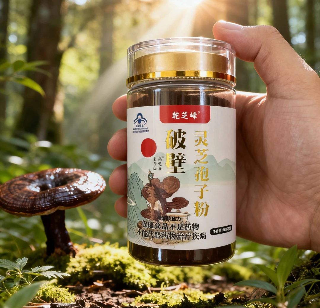 乾芝峰长白山破壁灵芝孢子粉木椴种植养生滋补