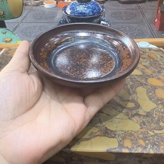 陶烧窑变壶承一个，陶。。。