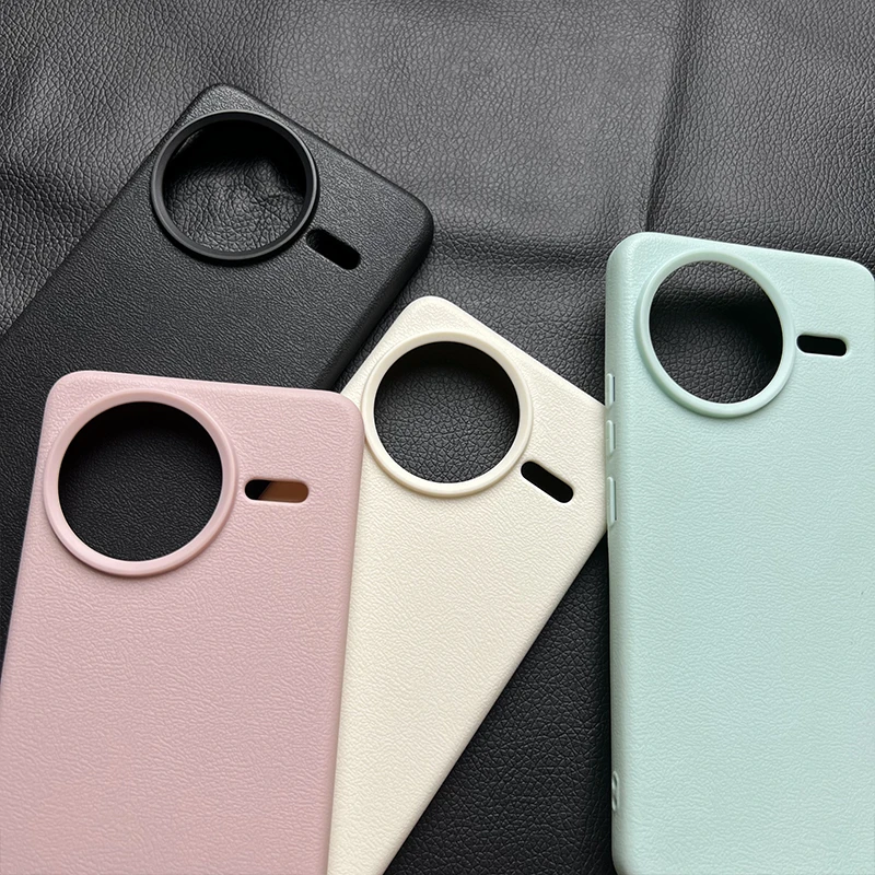 适用红米K80Pro手机壳大孔镜头不包K80荔枝纹磨砂硅胶软纯色高档