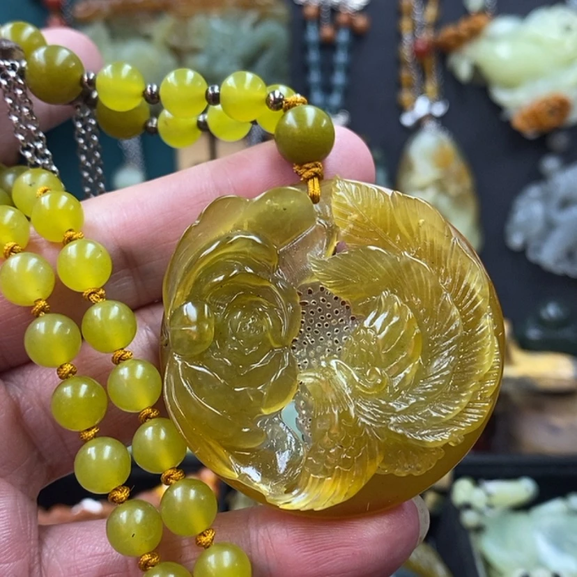 【闪购商品】蛇纹石玉吊坠未镶嵌