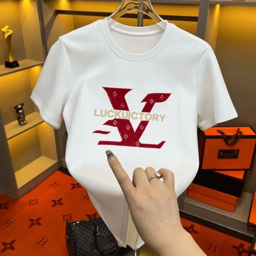 W05时尚民族风男士男款白色夏委半袖宽松印花修身经典休闲百搭