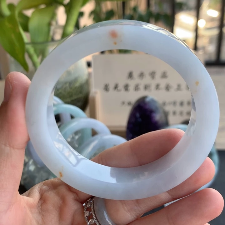 定制翡翠未镶嵌手镯56-57