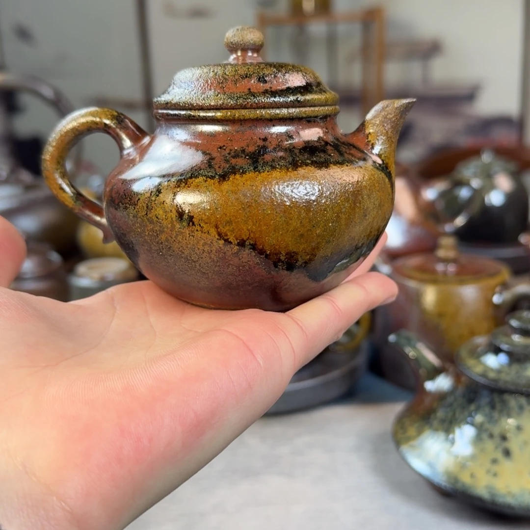 壶柴烧紫砂天青秋水