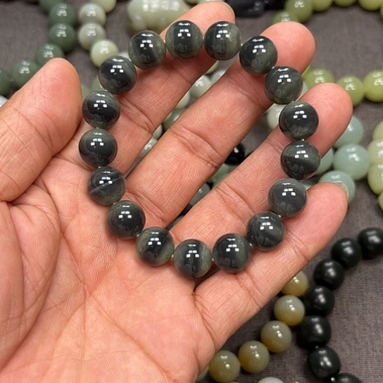 和田玉未镶嵌手链