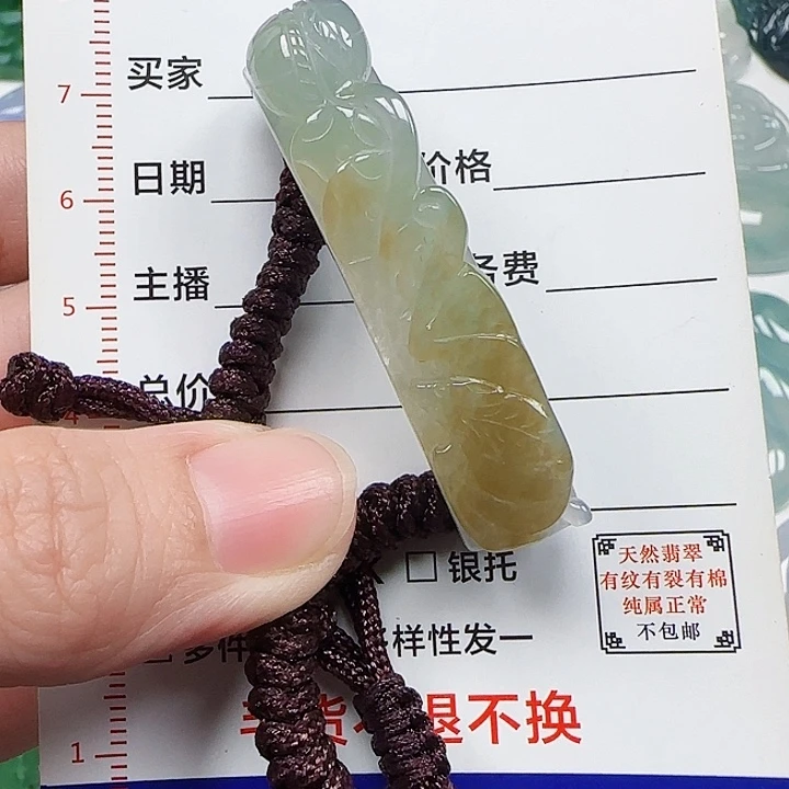 翡翠未镶嵌颈饰天然