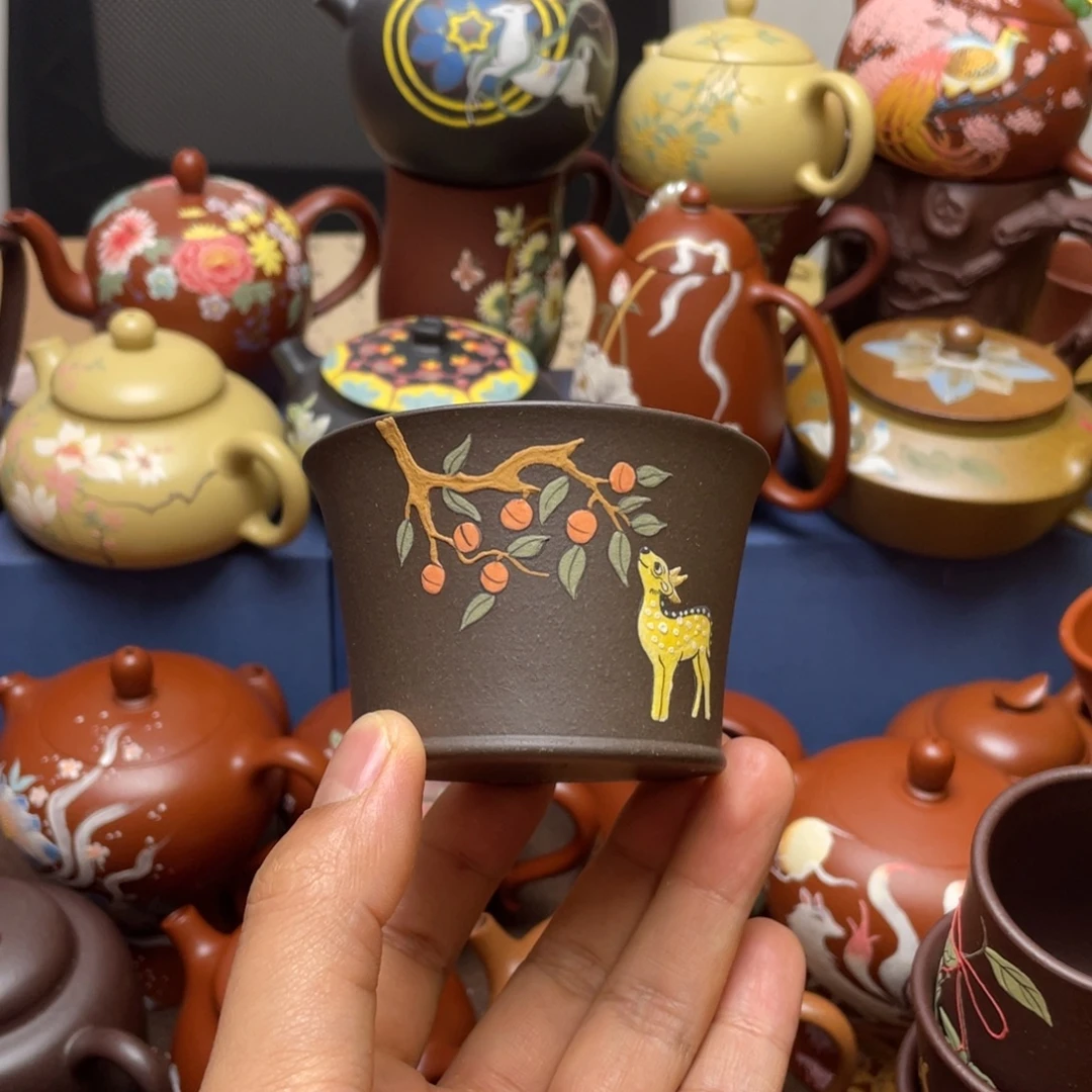 茶杯紫泥紫砂主人杯100cc