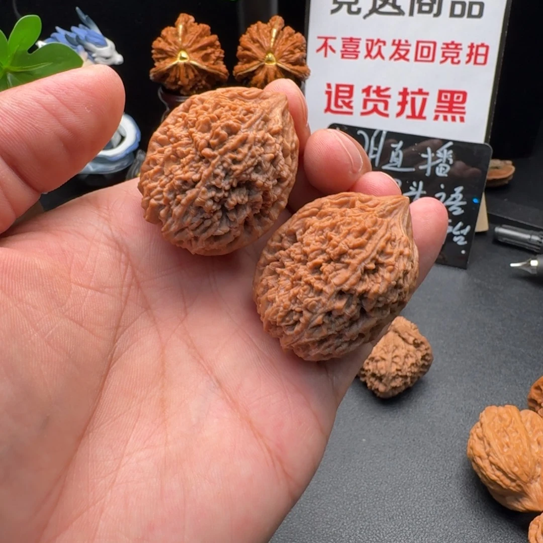 文玩核桃吊坠35×36×44 全品大蒜头文玩核桃把件