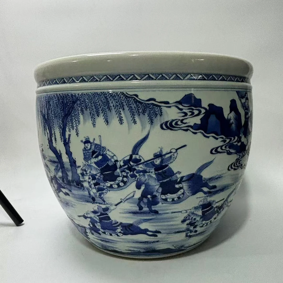 青花人物故事图大卷缸JD2501-103