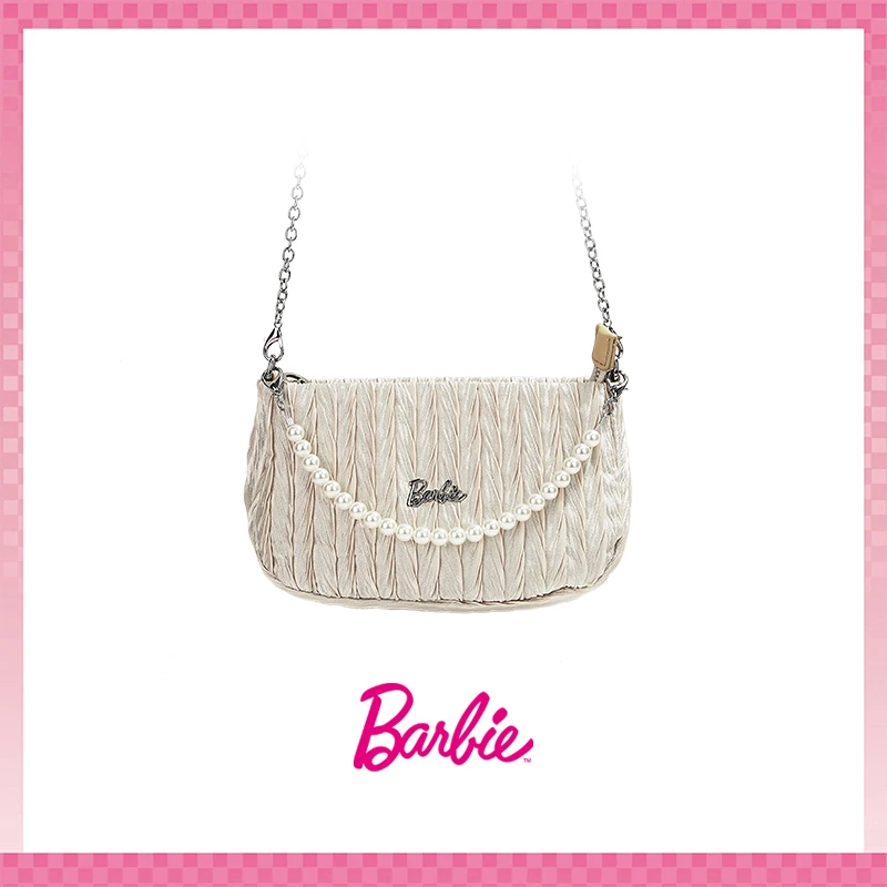 BARBIE【官方】晚宴包珍珠链条少女上班通勤百搭高级感甜美