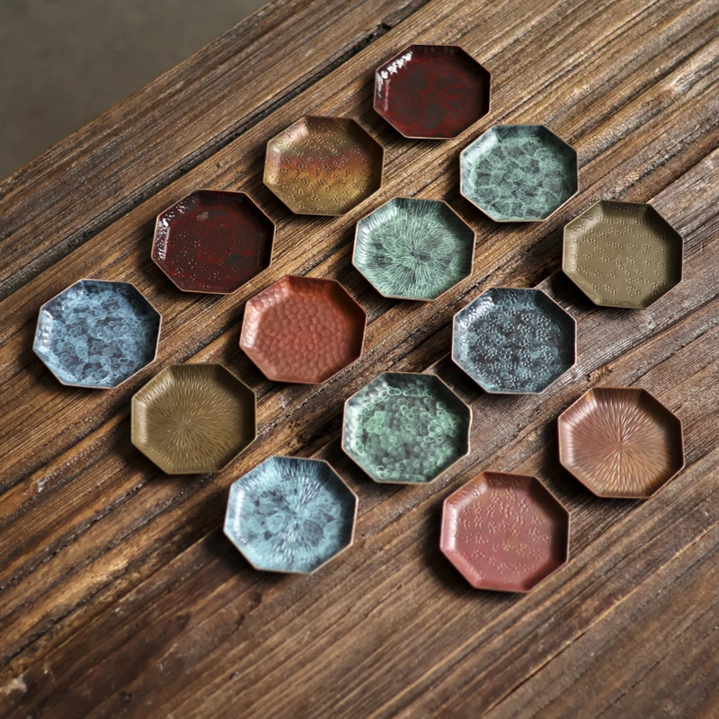 【宽窄】八方杯垫，颜色随机（春喜铜0004）