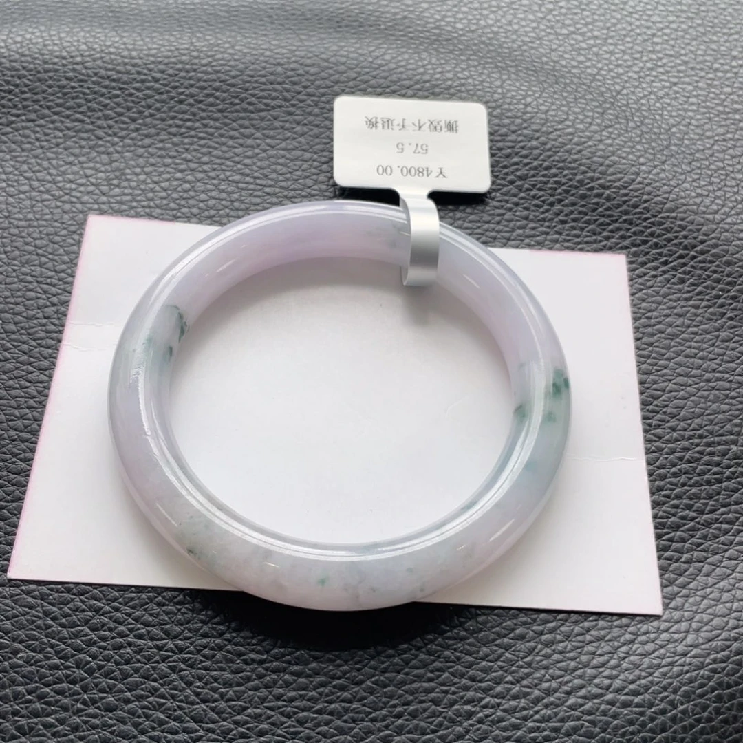 翡翠未镶嵌手镯29号57.3纹裂