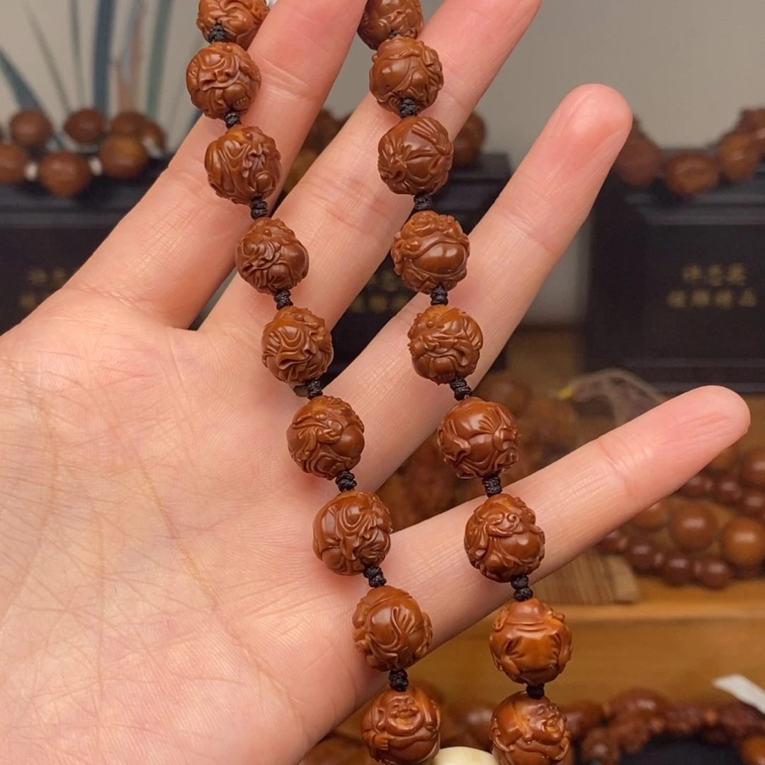 手串橄榄核许忠英老师十八弥勒