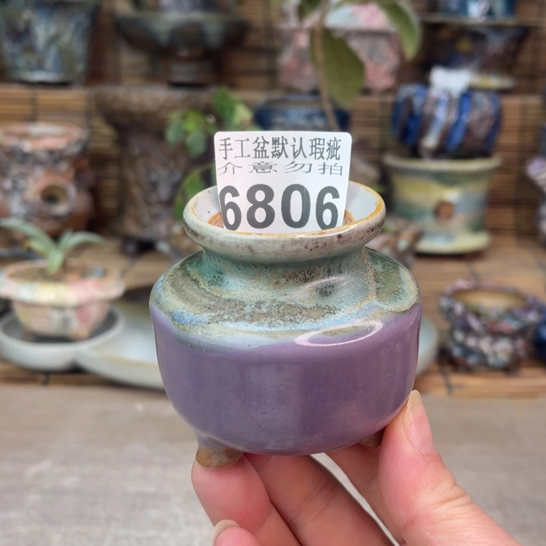 手工花盆默认瑕疵完美者勿拍