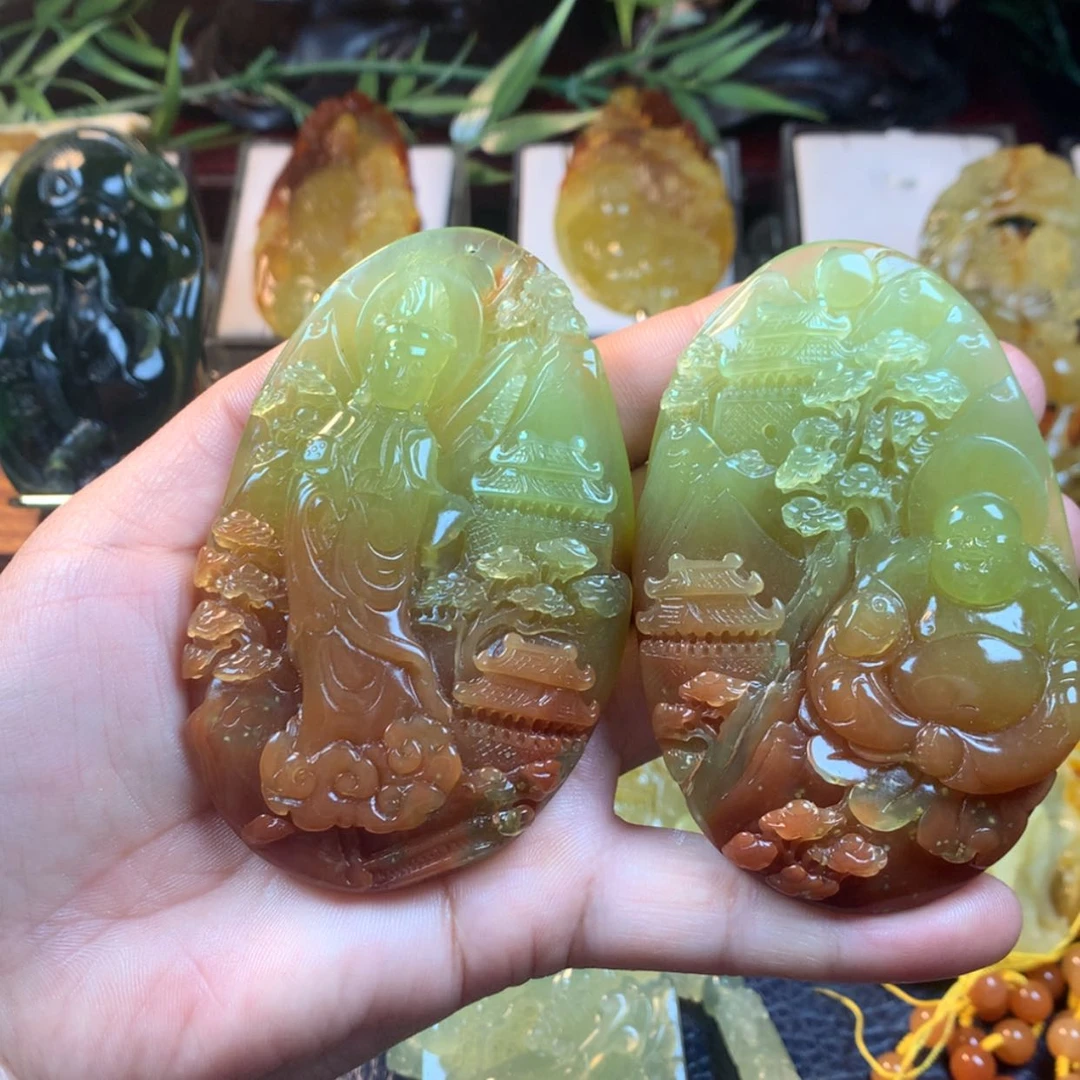 【闪购商品】蛇纹石玉颈饰未镶嵌小*莓