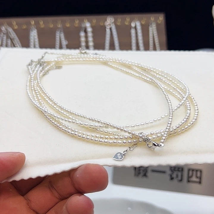 颈饰钛钢淡水珍珠