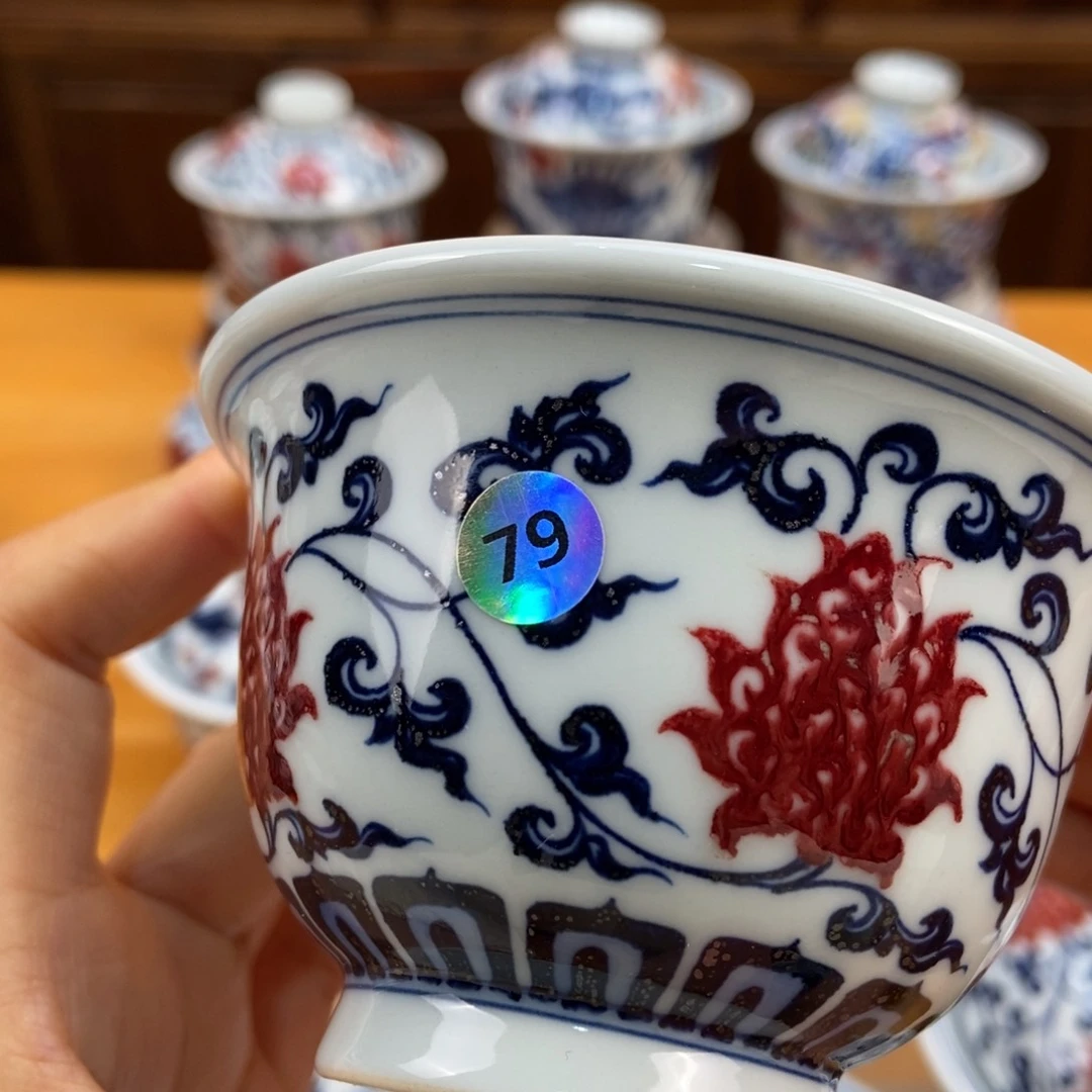 手绘现代茶具非古董