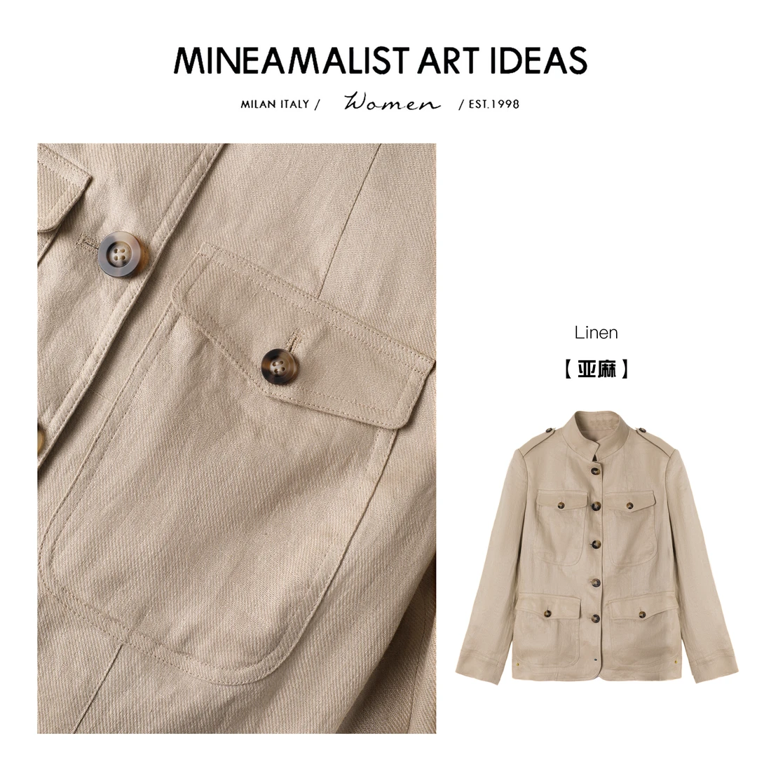 MINEAMALIST ART IDEAS春夏亚麻夹克外套ZY1899