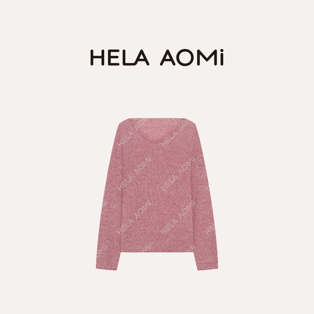 HELA AOMI “矜贵松弛”山羊绒5.2%+莱赛尔羊驼毛针织衫CY5CM33598