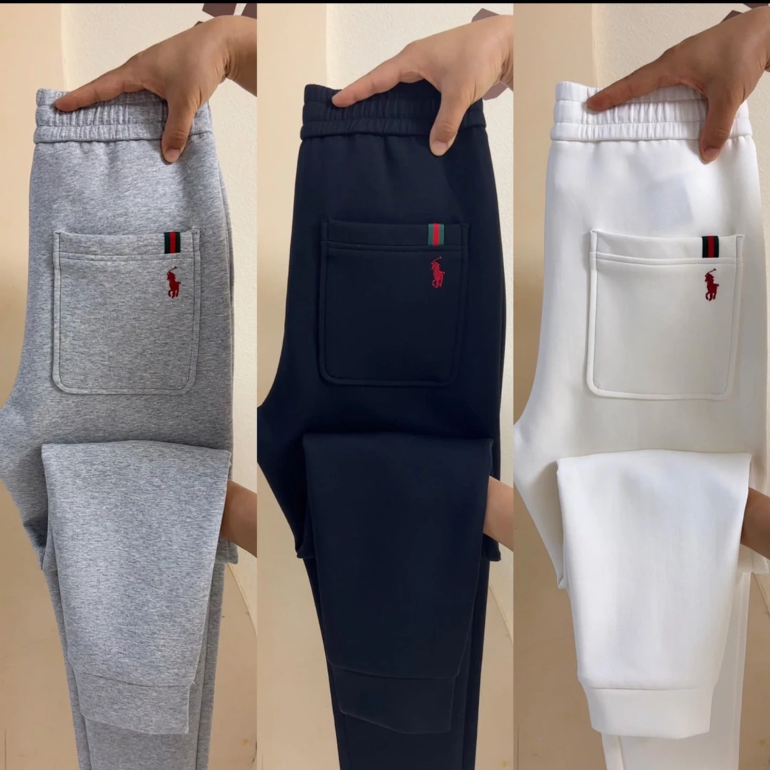 秋季新款时尚潮流百搭舒适宽松纯色男士休闲裤卫裤【8588】