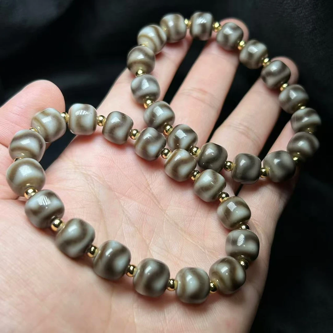 【曹美丽精选】 H83662-玛瑙手串（牙牙）-多样性发其一-11mm-