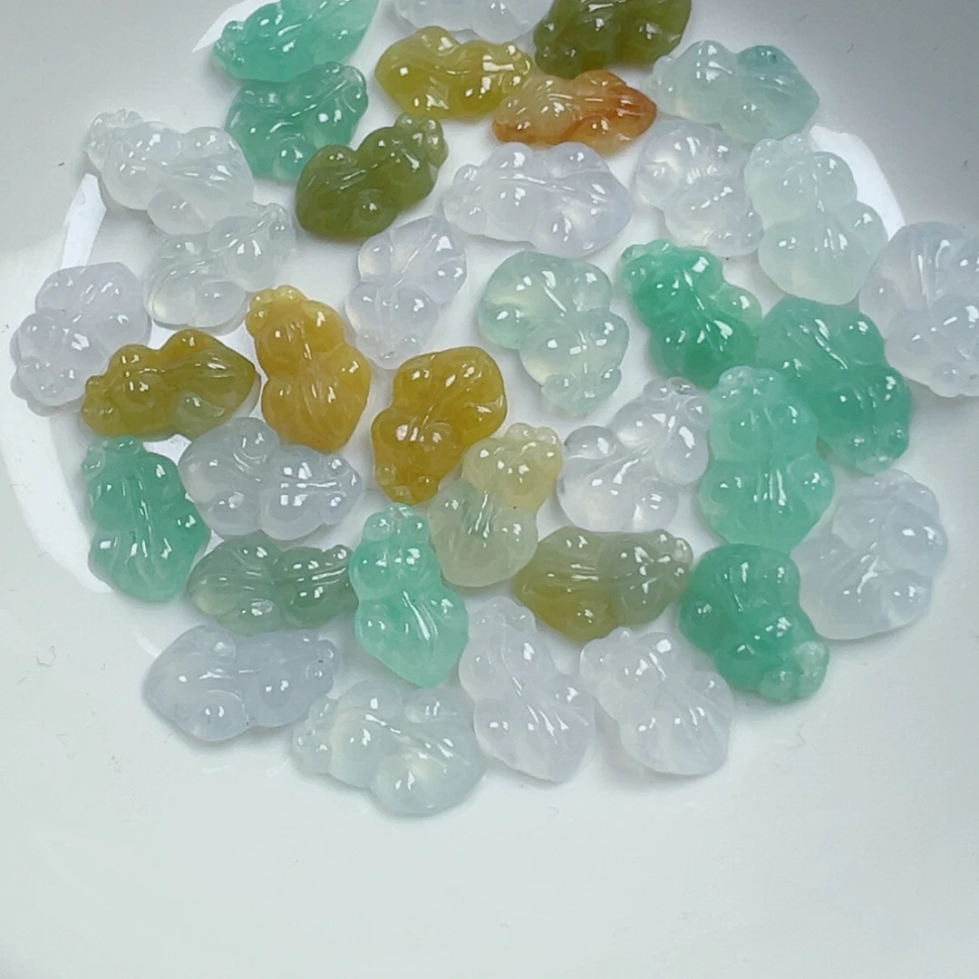 翡翠散珠翡翠金鱼一条可挑