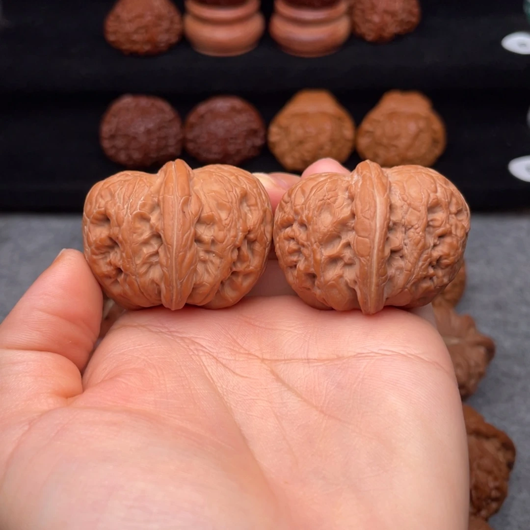 文玩核桃吊坠全品元宝42尺大红皮福利