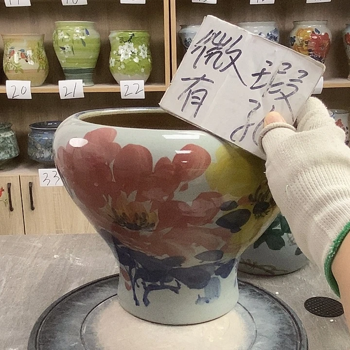 缸13xc景德镇陶瓷花盆