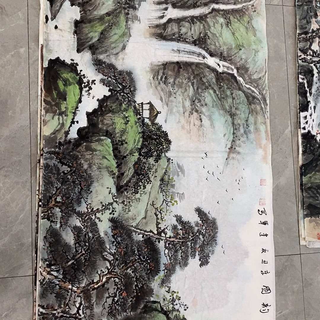 国画西山春运四尺整张
