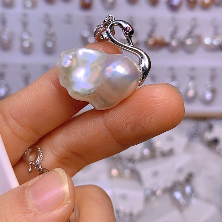 淡水珍珠颈饰合金果*柚