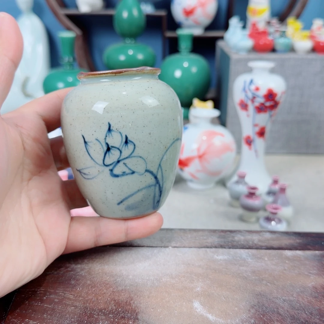 陶瓷手工小花器摆件