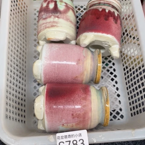 紫砂花盆微瑕783口径4.5左右