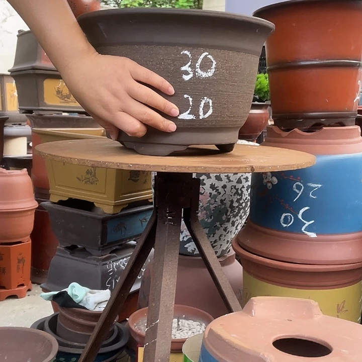 30拉毛小马花盆紫砂花盆