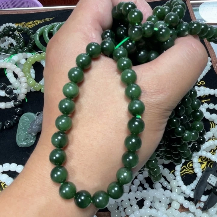 和田玉未镶嵌手链