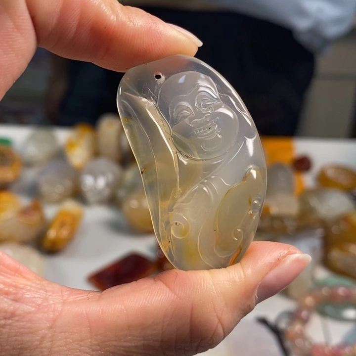 玛瑙/玉髓吊坠(不含链)未镶嵌