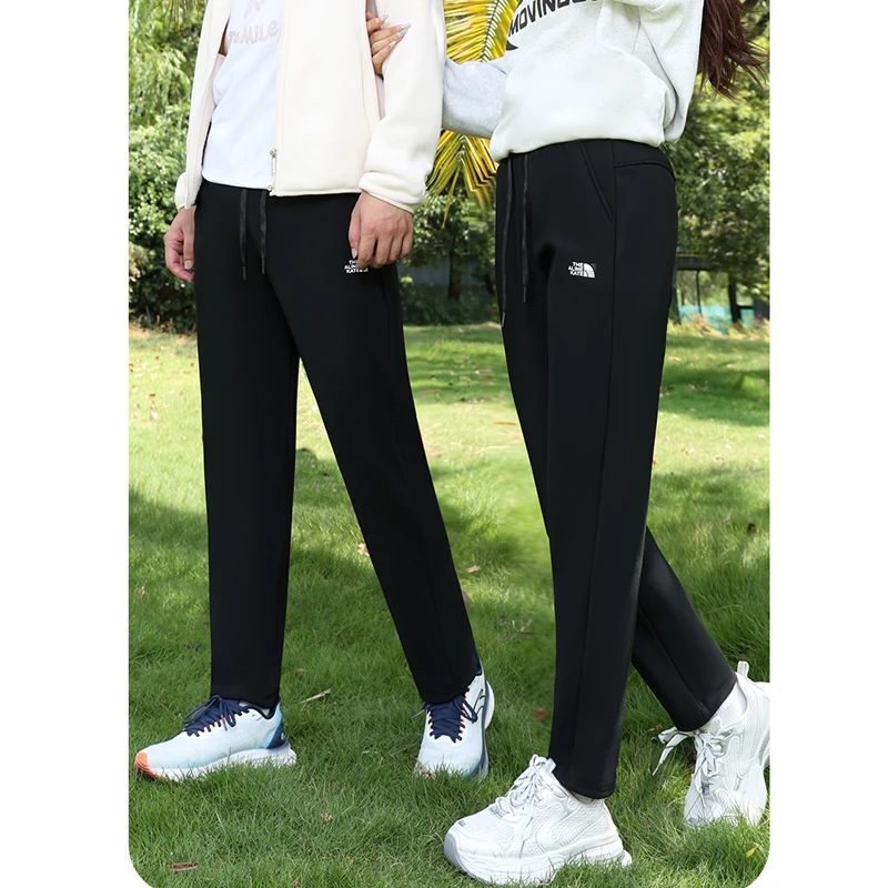 男女同款 加绒防风裤加绒平口休闲时尚户外直筒百搭休闲裤 713