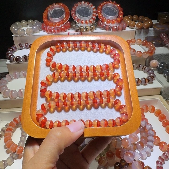 瑾***萍玛瑙/玉髓未镶嵌手串