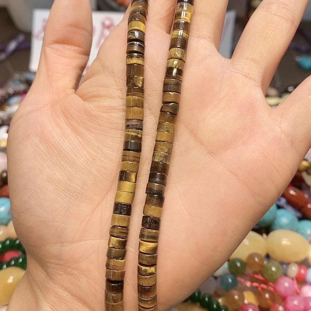 散珠玛瑙/玉髓6mm虎眼一条